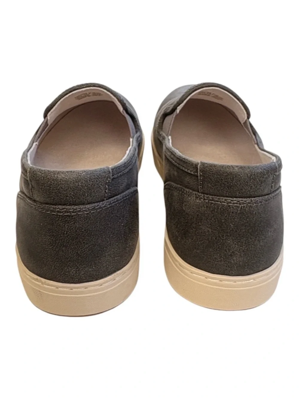 Like New ABEO Leather Encore Slip-On Comfort Loafer / Sneakers Grey Size 8.5 - Picture 6 of 11